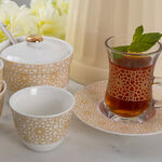 Tea And Coffee Set Of 20 Pieces Gold\White image number 0