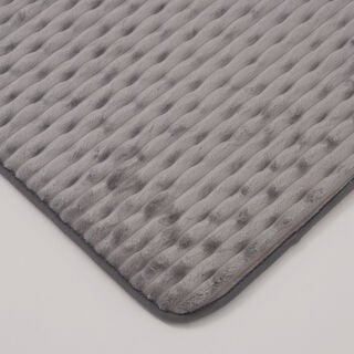 Memory Foam Bath Mat With Sbr Backing 50X80Cm Grey