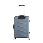 3 Piece Abs Trolley Case Set Horizontal Stripes Light Blue 20/24/28" image number 7