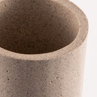 Homez resin huda vase 11.8*11.8*25.2cm, beige