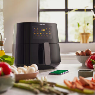 Philips Essential Airfrer XL, 2000W, 1.2Kg, 6.2L, Black