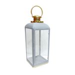 Lantern Stainless Steel Gray And Gold image number 2