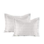 Boutique Blanche 2 pcs tribal motif sateen cotton pillowcases 50*75 cm 300 thread count image number 0