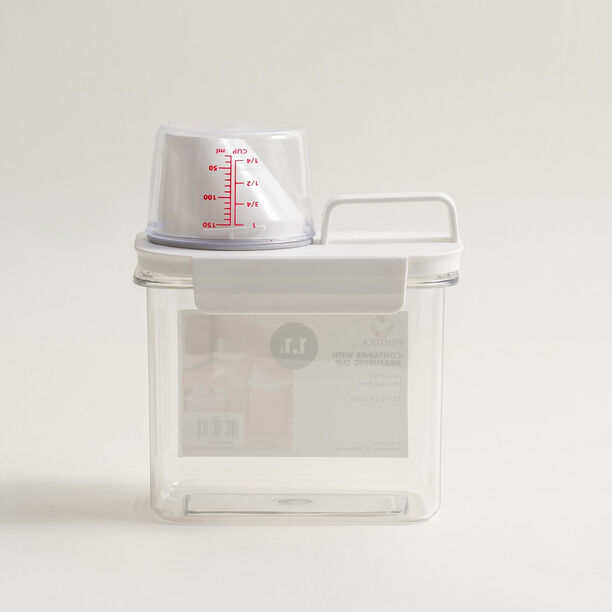 Pentola plastic grains dispenser with spout and cup 1.1L image number 1