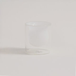 Dallaty 12 pcs double wall glass arabic coffee set, white