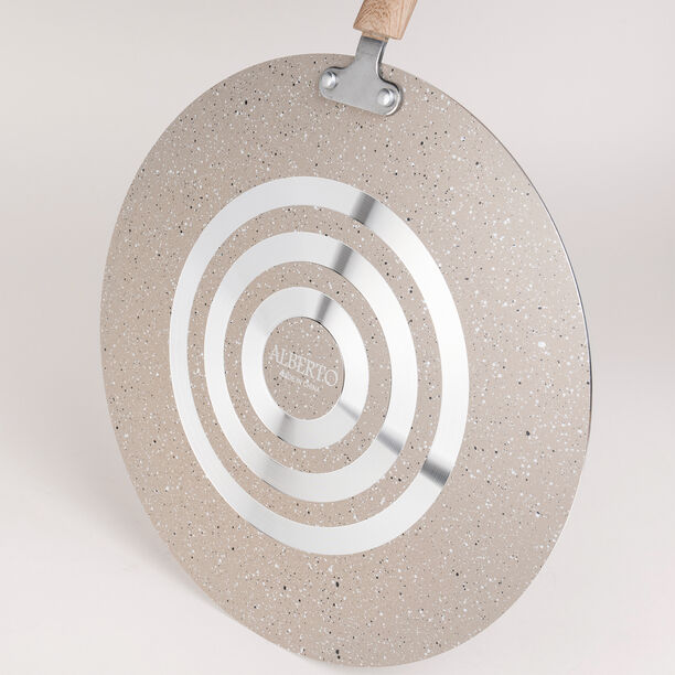 Alberto Non Stick Forged Aluminum Tawa Pan Cream Color image number 4
