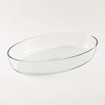 Pyrex Clear Oval Glass Roaster, 4.2L, 40 Cm image number 0