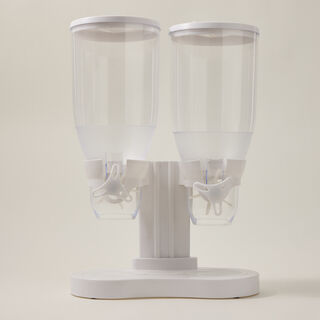 Alberto Double Cereal Dispenser White Color