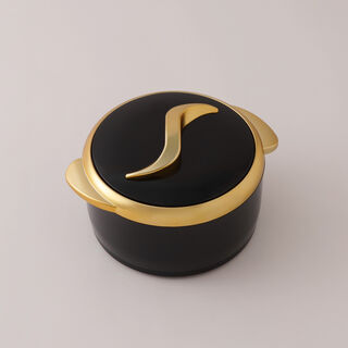 البرتو طقم قدور 3 قطع ستانلس ستيل، أسود وفضي