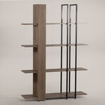 Homez wooden bookshelf 120*34*180cm image number 0
