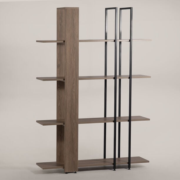Homez wooden bookshelf 120*34*180cm image number 0