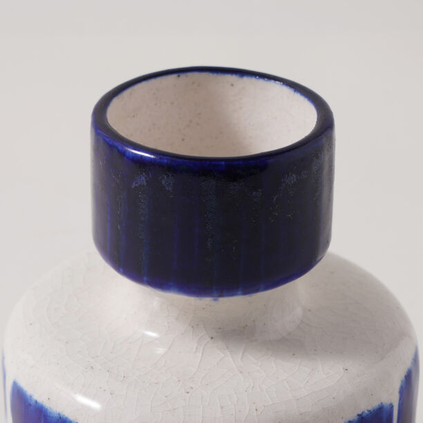 Homez Ceramic Blue And White Vase 11.8*11.8*15.5Cm image number 2