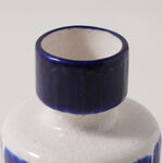 Homez Ceramic Blue And White Vase 11.8*11.8*15.5Cm image number 2