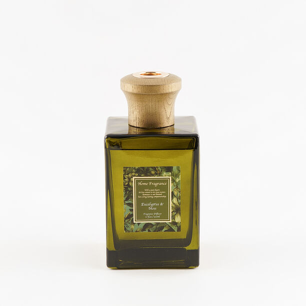 Homez eucalyptus and moss floral scent glass diffuser with sticks 500ml image number 3