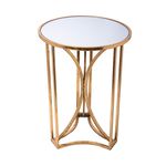 Metal Side Table Gold image number 1