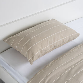 Taupe striped comforter set 3 pcs king size 1* 260*240cm comforter + 2 50*75 pillow cover