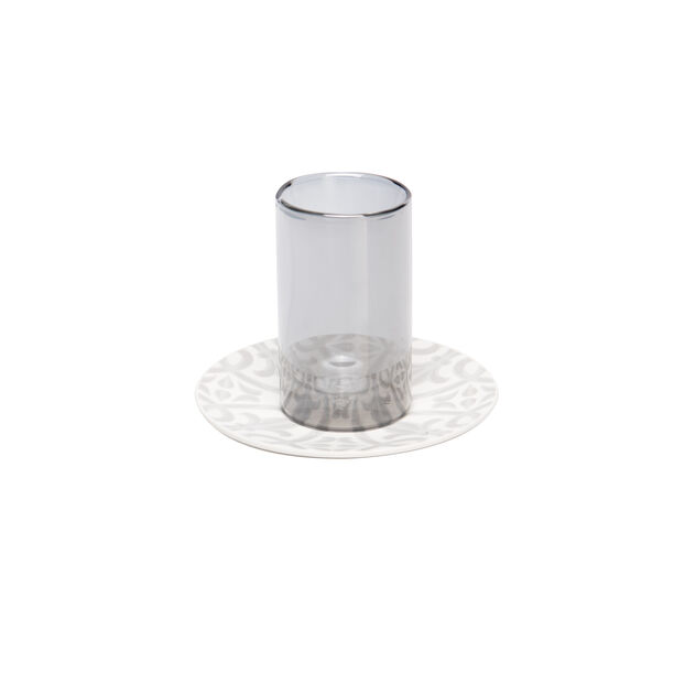Dallaty white porcelain and glass Tea and coffee cups set 18 pcs image number 7