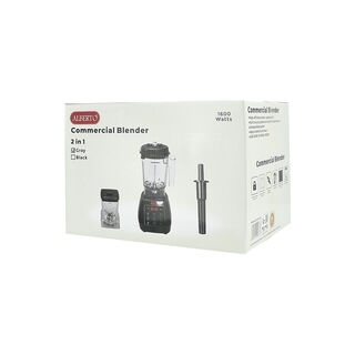 Alberto 2 in 1 robust plastic 1600W 1.6L blender