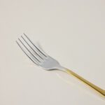 20 Pcs Cutlery Set Gold Handle And Silver Top image number 3