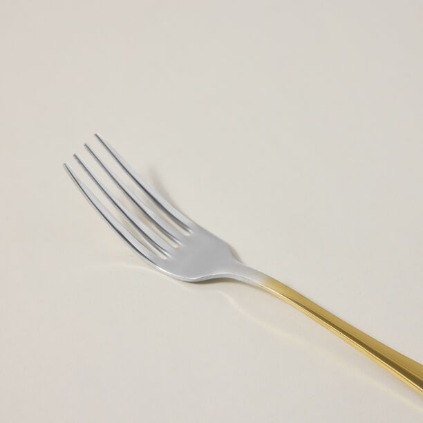 20 Pcs Cutlery Set Gold Handle And Silver Top image number 3