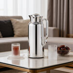 Dallaty Stainless Steel Thermos, Shiny Silver, 1L image number 1