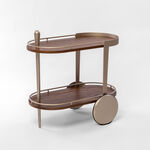 هومز عربة تقديم كازا من الخشب المضغوط، ذهبي 78*40*75 سم image number 0