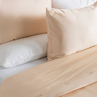 Boutique Blanche 3pcs cotton duvet cover 260*200cm 300 thread count peach