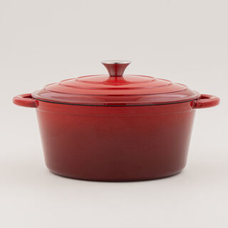 Alberto enameled cast iron dutch oven 4L, red