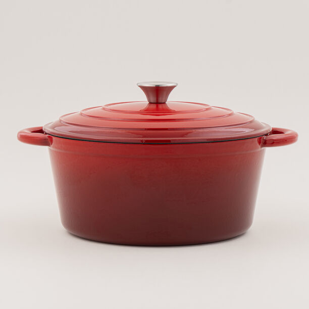 Alberto enameled cast iron dutch oven 4L, red image number 4