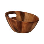 Billie acacia wood bowl with handle image number 1