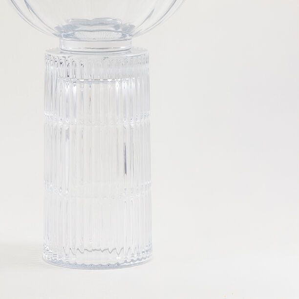 هومز مبخرة عود زجاج مضلعة 19*19*30سم، شفافة image number 3