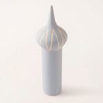 Homez blue ceramic Ramadan decoration 10*10*32.8 cm image number 1