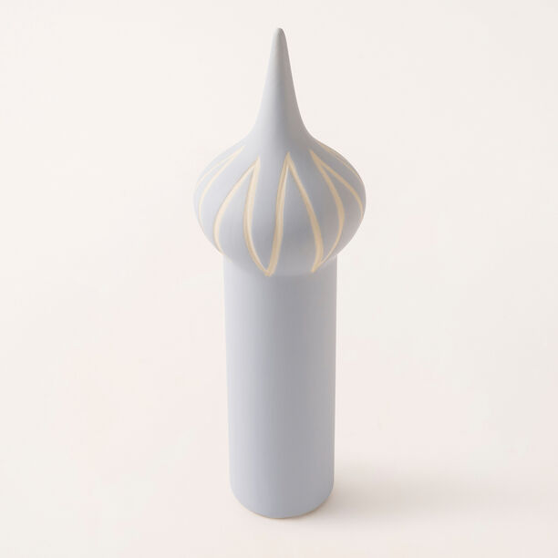 Homez blue ceramic Ramadan decoration 10*10*32.8 cm image number 1