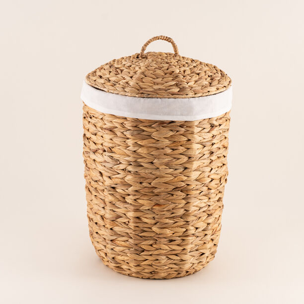 Homez Water Hyacinth Basket With Lid image number 1