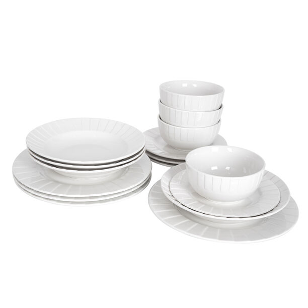 La Mesa 16 Pieces Dinner Set White image number 2