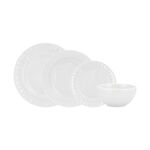La Mesa 16 Pieces Dinner Set Embossed White image number 0