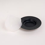 Dallaty white & black porcelain date bowl with lid 18*18*16 cm image number 2