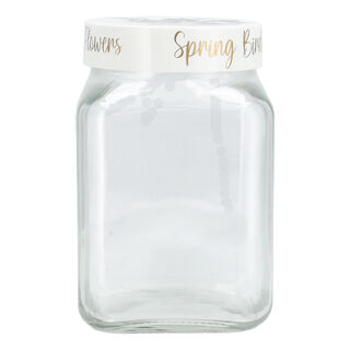 1.5 Lt Square Canister Golden Flower
