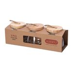 Alberto® 3Pcs Jars 200Ml W/ Wooden Lid Himp Rope image number 1