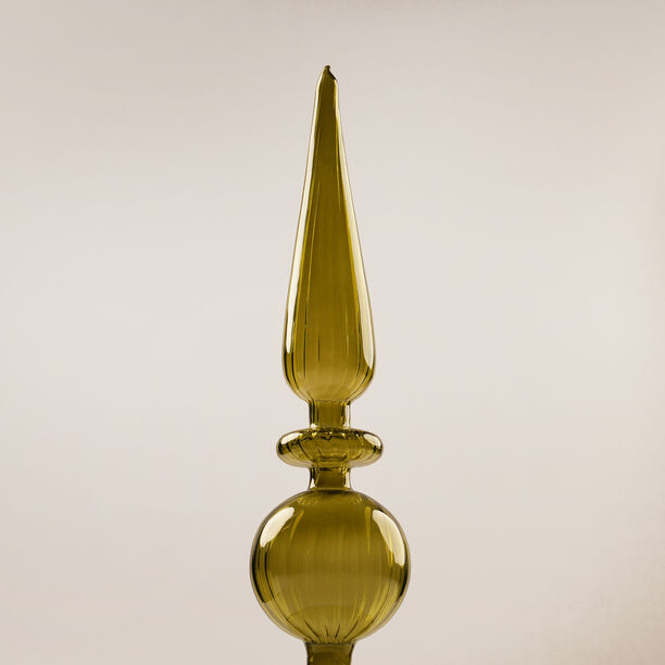 Homez Glass Ramadan Decorative Piece, Green 8.5*8.5*39Cm image number 1