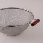 البرتو مصفاة ستانلس ستيل بمقابض خشب 54*43*27.5سم، فضي image number 2