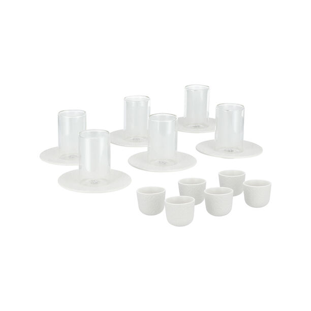 طقم شاي و قهوة 18 قطعة   دلتي image number 1