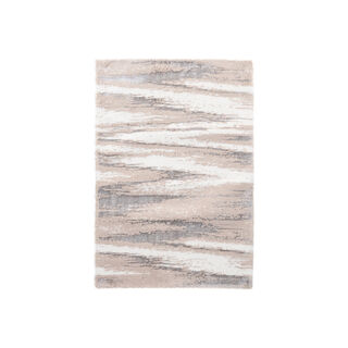 Super Soft Geo Bathmat 60*90 cm Ecru/Beige/Silver