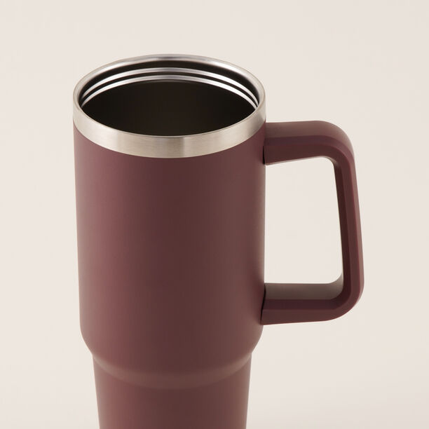 Dallaty Stainless Steel Thermo Bottle, Brown 600 Ml image number 3