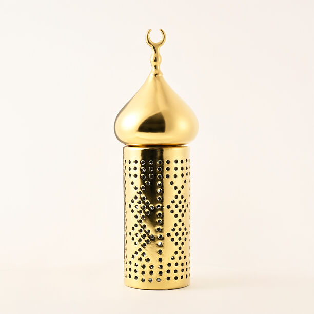 Homez Ceramic Decorative Piece, Gold 12.5*12.5*36Cm image number 3