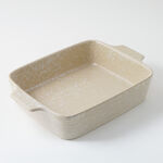  La Mesa oven to table wavy rectangular dish 33*22.5*7cm, beige image number 0