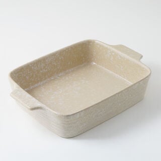  La Mesa oven to table wavy rectangular dish 33*22.5*7cm, beige