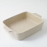 La Mesa oven to table wavy rectangular dish 33*22.5*7cm, beige image number 0