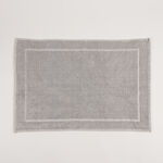 Boutique Blanche Grey Loop Jacquard 100% Cotton Bathmat, 60*90Cm image number 0