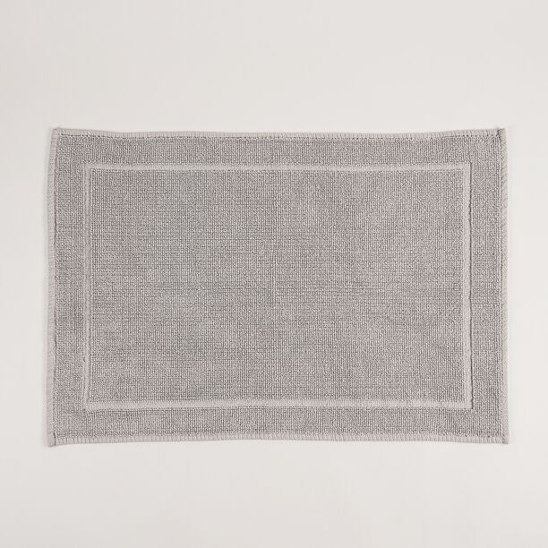 Boutique Blanche Grey Loop Jacquard 100% Cotton Bathmat, 60*90Cm image number 0